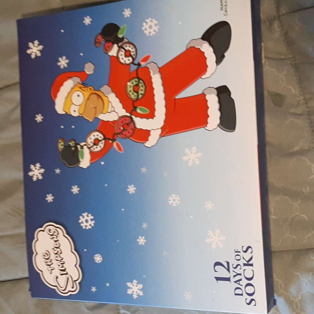 The Simpsons 12 days of socks new in the box